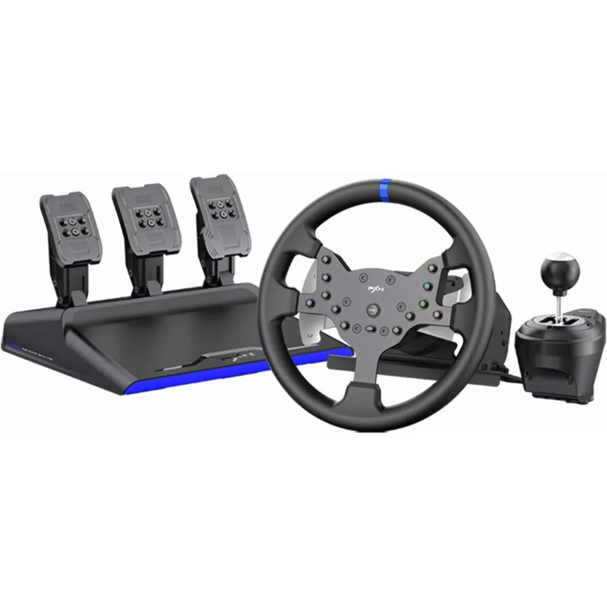 PXN V99 Gaming Steering wheel 3.2nm force feedback Racing wheel 270/900, Dismantle, with Hall magnetic induction pedal, 6+1 gear shift rod pc for PS5/PS4/PS3/Xbox One/Series X/S PC