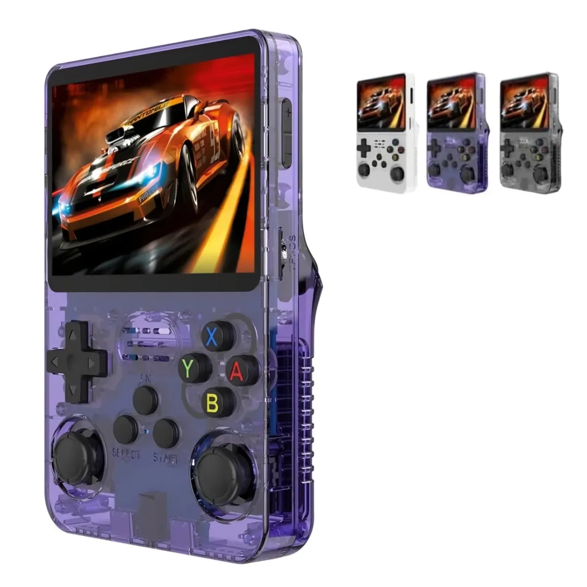 R36S Video Game Handheld Console, Built-in 64GB TF Card, 3.5 Inch IPS Screen, Retro Linux System, Support 15000+ Classic Games, 2.4G Wireless Gamepad, TV, Monitor Connection