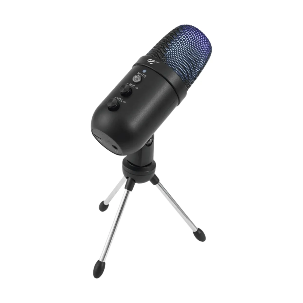 HAVIT GK51 Recording Live Microphone with RGB Lighting
