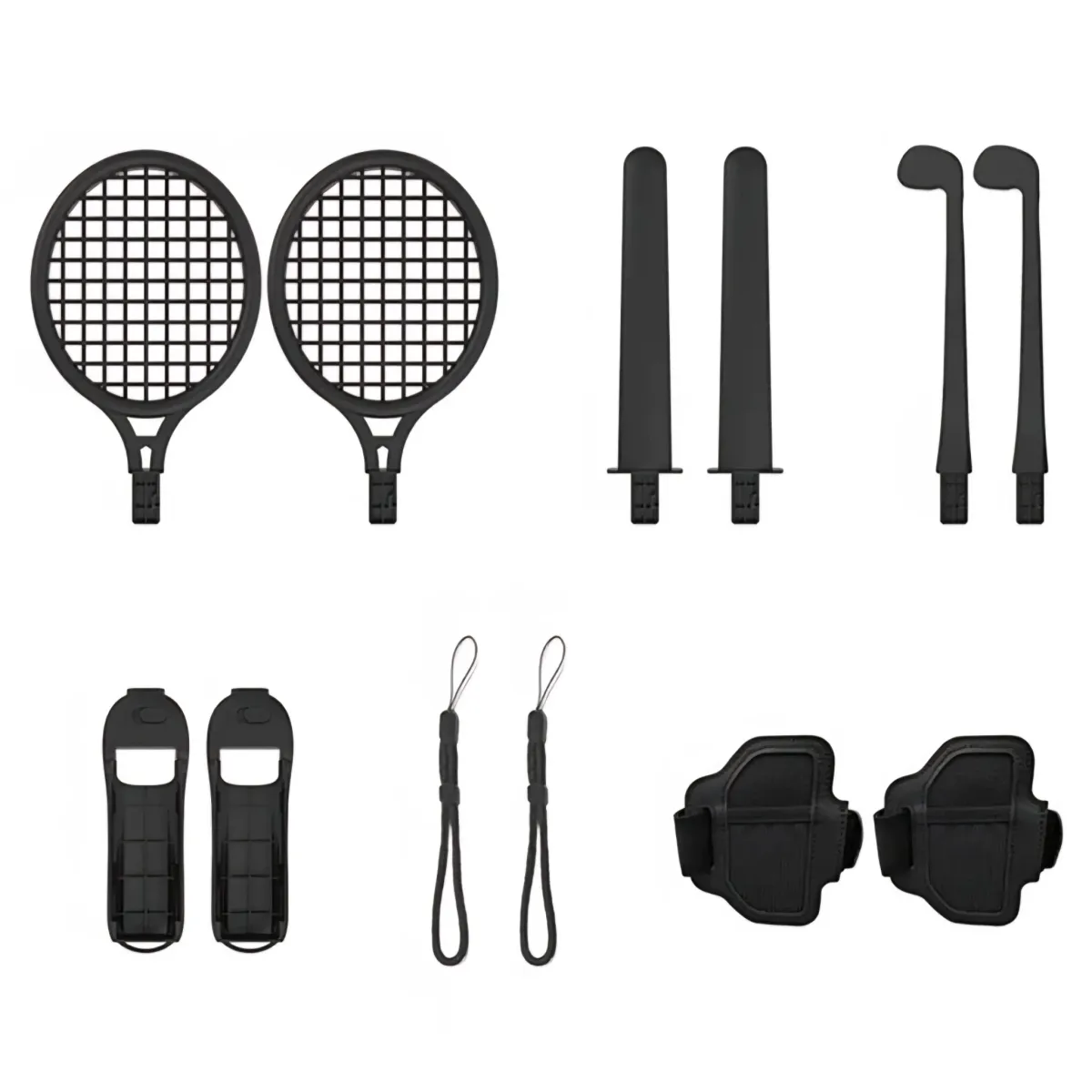 Lucky Fox 12 in 1 Sports Kit for Nintendo Switch 2 - Black