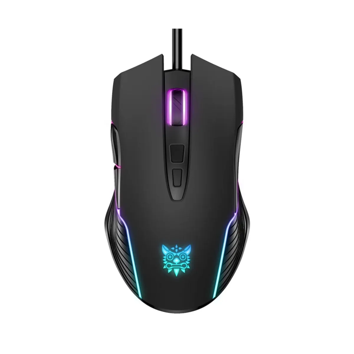 Onikuma CW905 6400 DPI Wired Gaming Mouse 7 Buttons Design RGB (Black)
