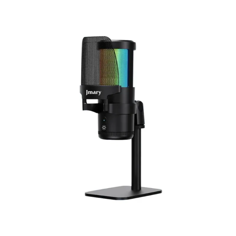 Jmary MC-PW13 USB Microphone with RGB Indicator Light for Podcasting, Gaming, Streaming, and Recording