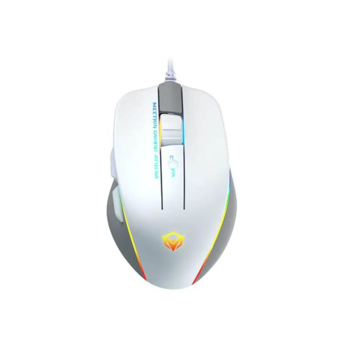 Meetion GM23 RGB Circulation Backlit Gaming Mouse - White