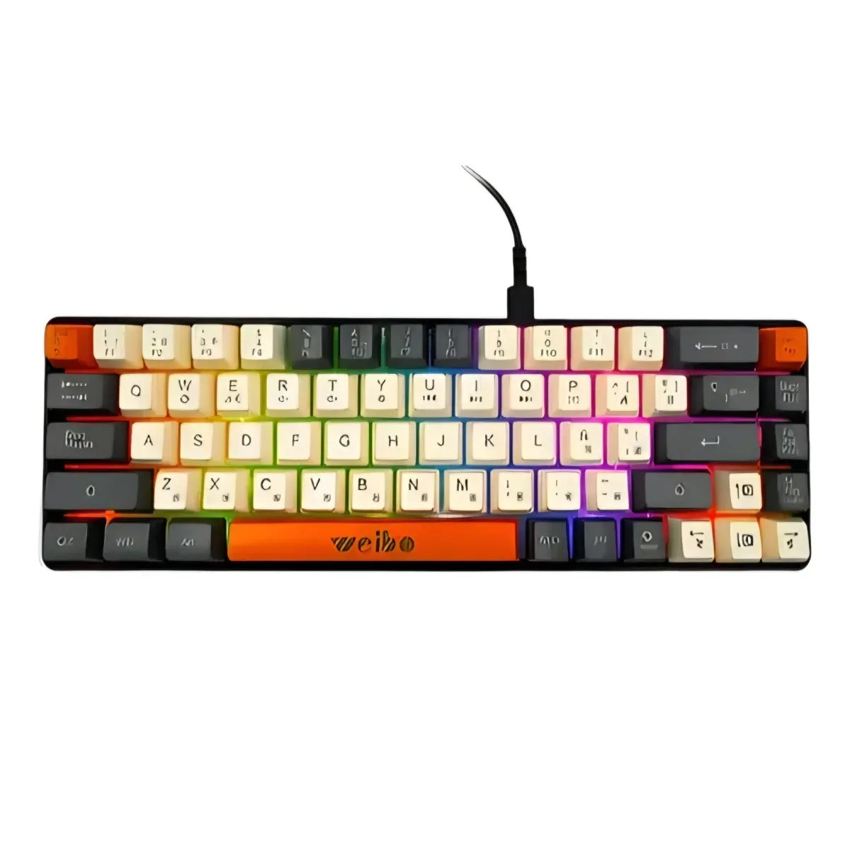 Weibo WB333 RGB 67 Keys Gaming Keyboard