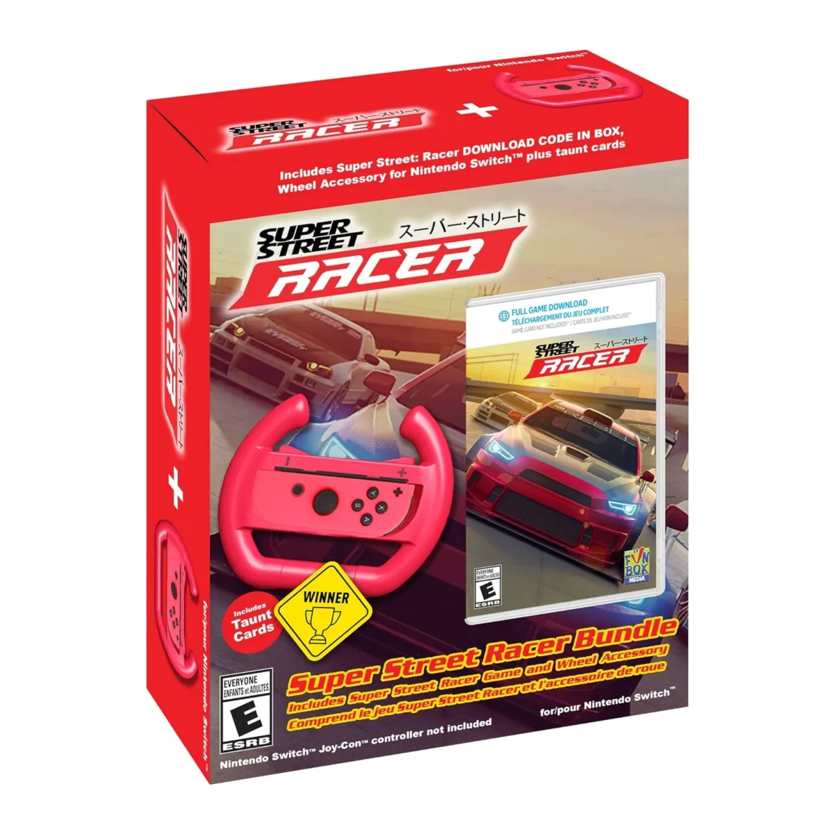 Super Street Racer Bunlde - Game + Joy-con Wheel Nintendo Switch