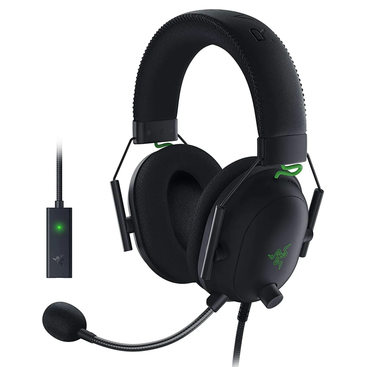 Razer BlackShark V2 With USB Sound Card - THX 7.1 Spatial Surround Sound