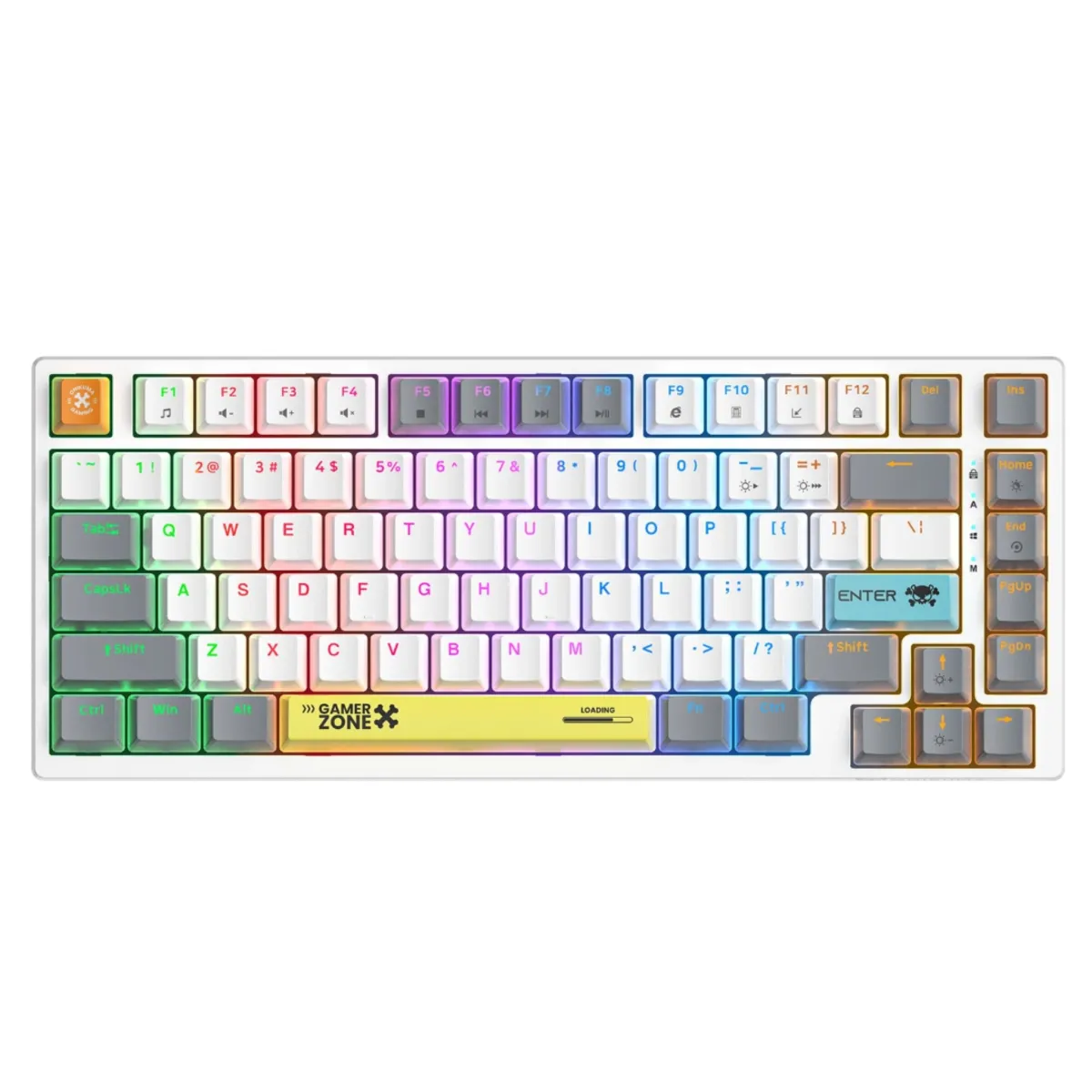 ONIKUMA G58 White MECHANICAL 82 Keys RGB GAMING KEYBOARD