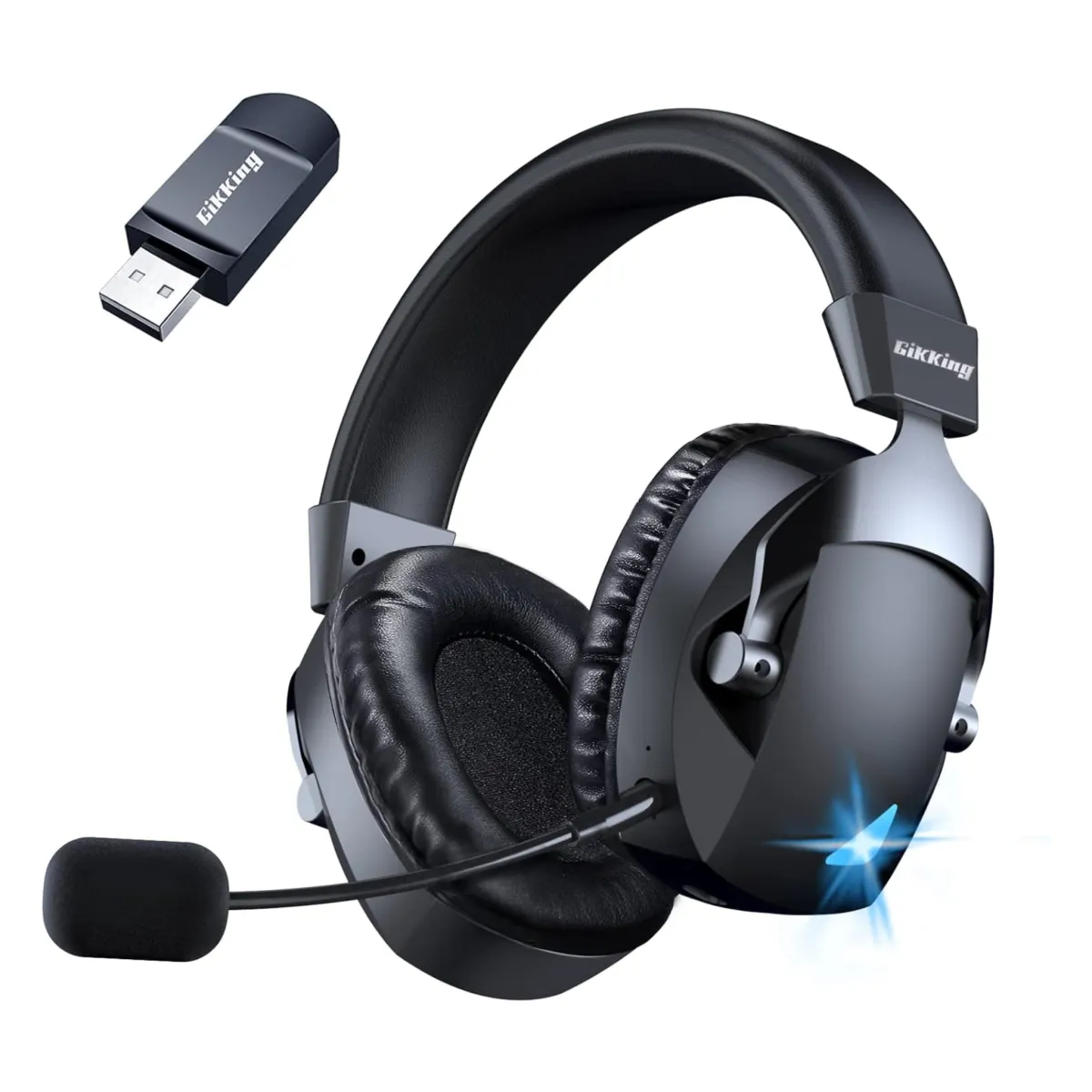 BL100 Pro Wireless Gaming Headset with Noise Cancelling Microphone, Triple Mode, 2.4G+ Bluetooth+ Wired  Gaming Headphones,  Suitable for PC, PS4, PS5, Smart Phone, Mac