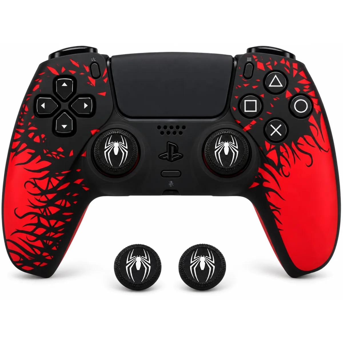 Deadskull Spider-Man Edition Anti-Slip Silicone Cover with Analog Grips for PS5 Controller