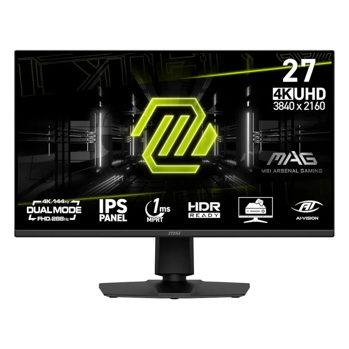 msi MAG 275UPD E14 27 inch 4K 3840 x 2160 (UHD) Dual Mode FHD 288Hz / 4K UHD 144Hz Gaming Monitor