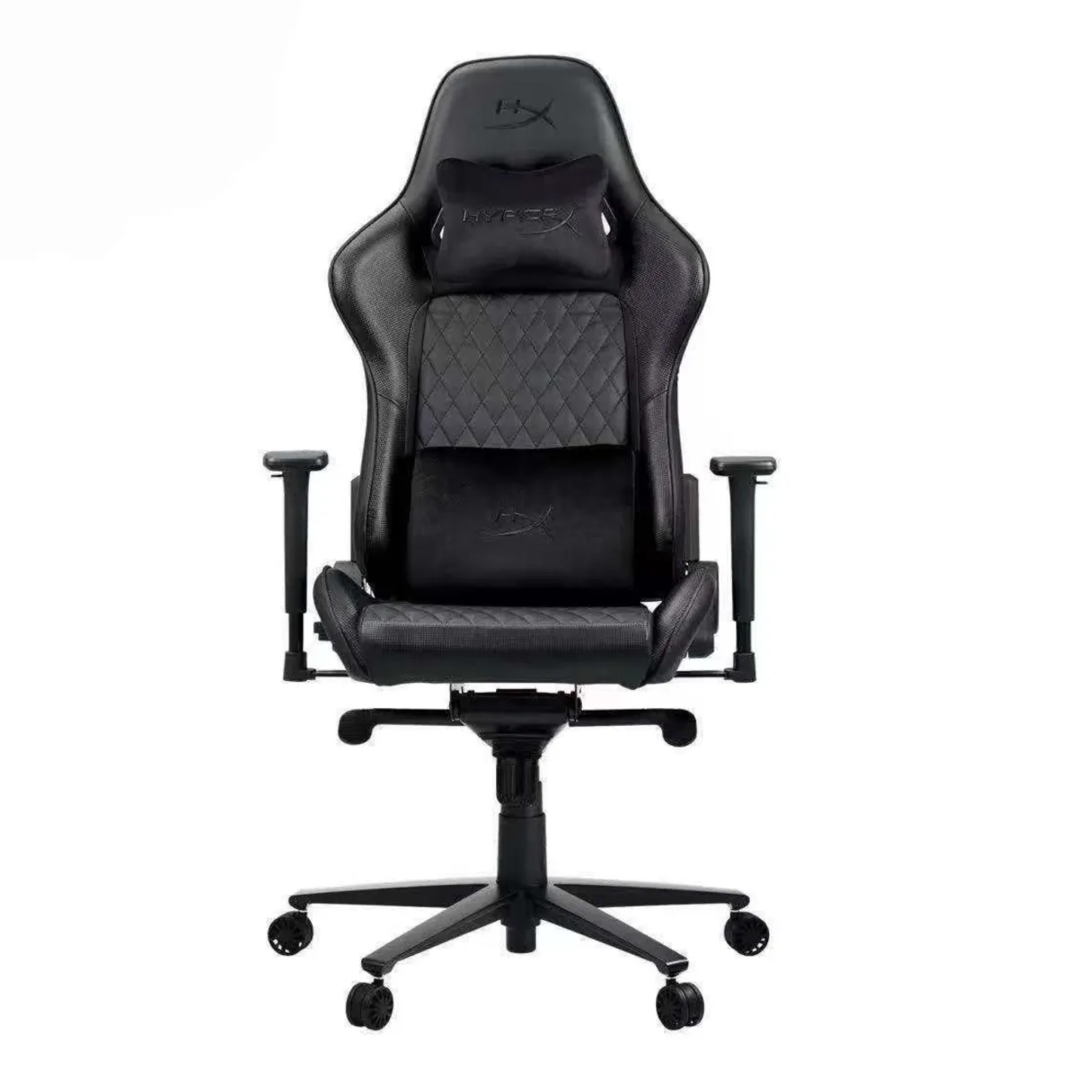 HyperX Jet Black Ergonomic Leather Gaming Chair - Black