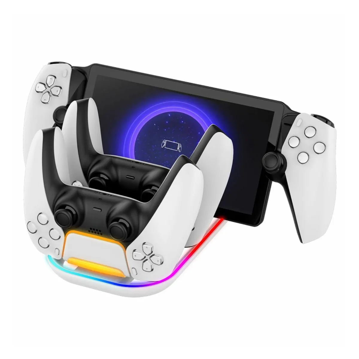 IPEGA RGB Charging Station for PS Portal  & PS5 Controllers - PG-P5P03