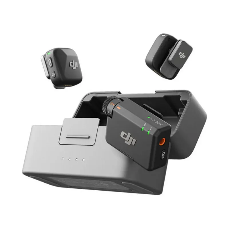 DJI Mic Mini (2 TX + 1 RX + Charging Case), Wireless Lavalier Microphone for iPhone/Camera/Android