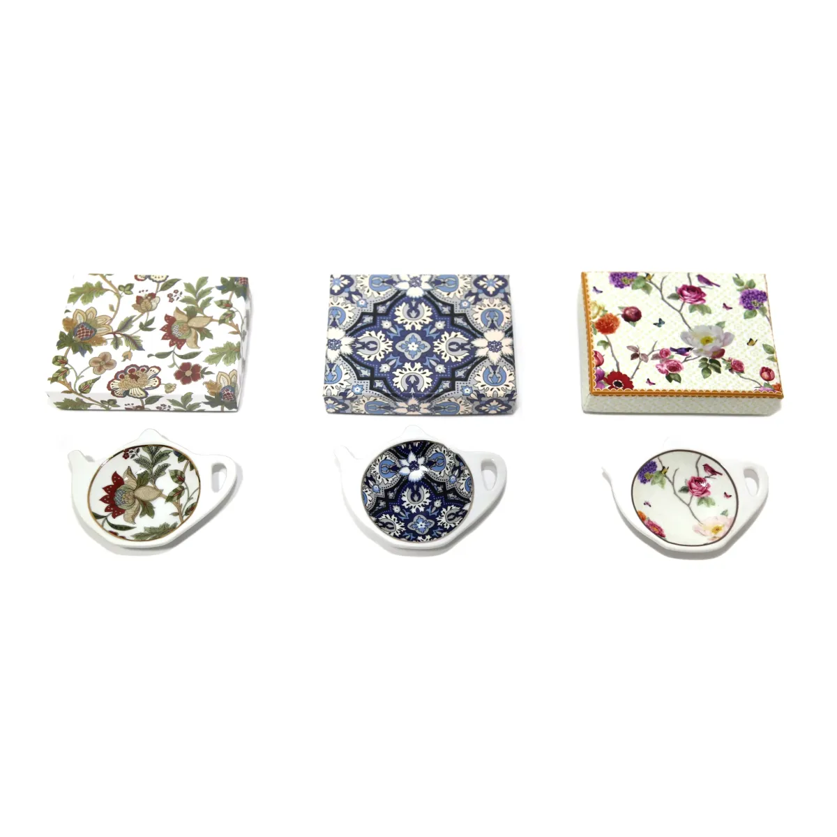 Designed Kettle Shape Tea Bag Holder – Charming Porcelain Accessory