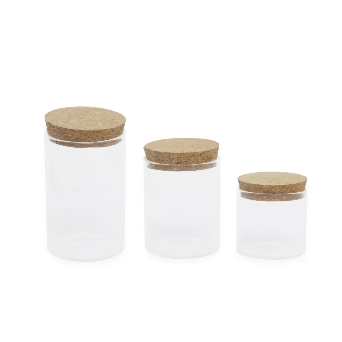 Cork Lid Glass Jar
