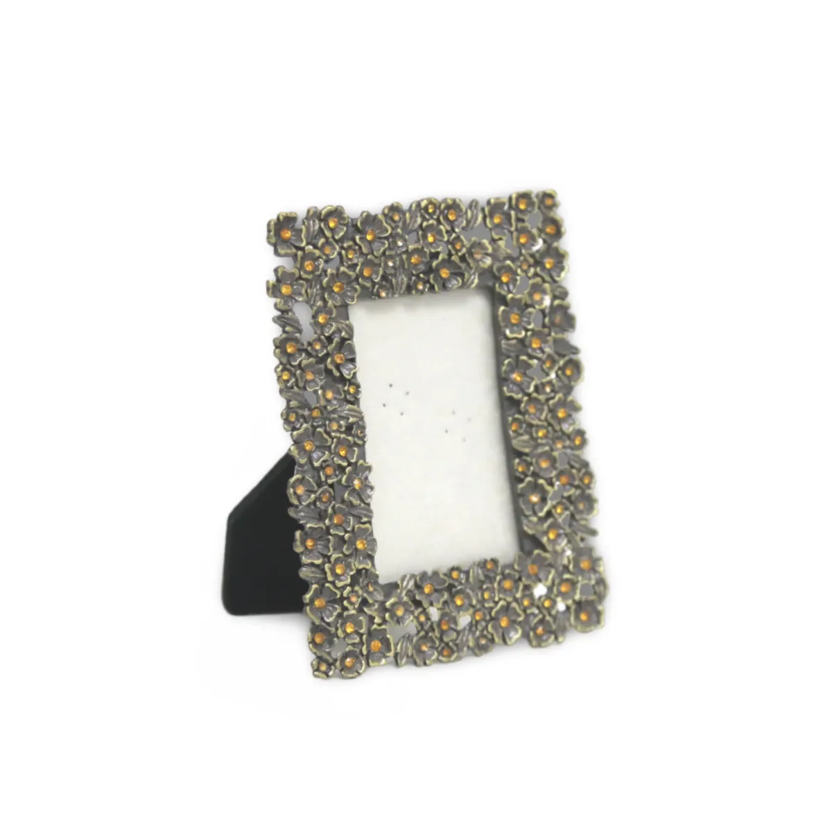 Gold With Brown Stone Frame