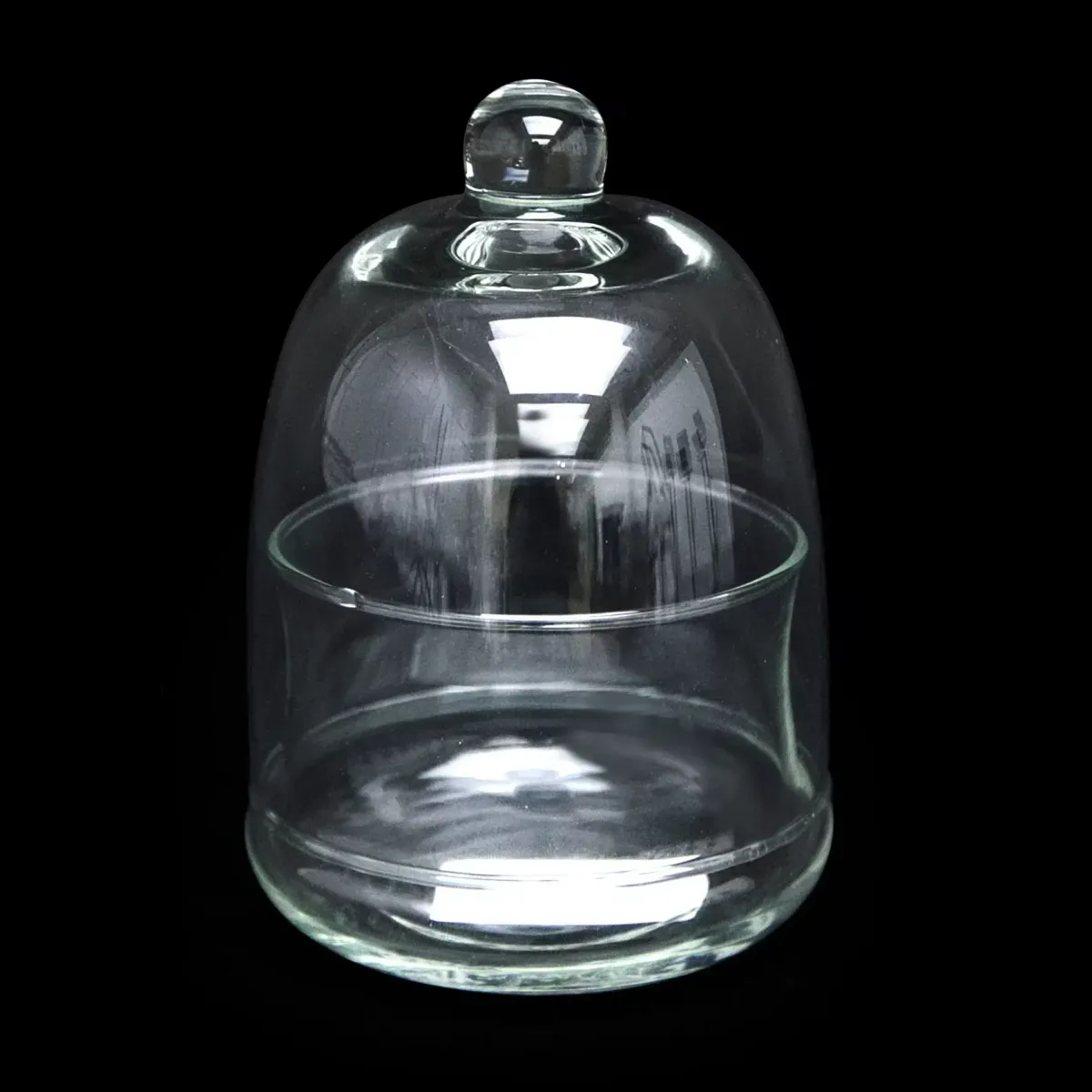 Transparent Small Covered Bonbonniere Glassware