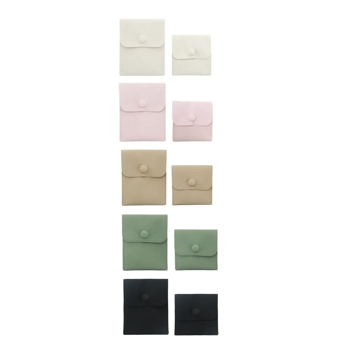Snap Button Microfiber Pouch