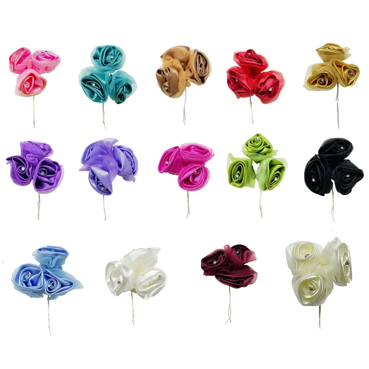 Royal Satin Flower Motif