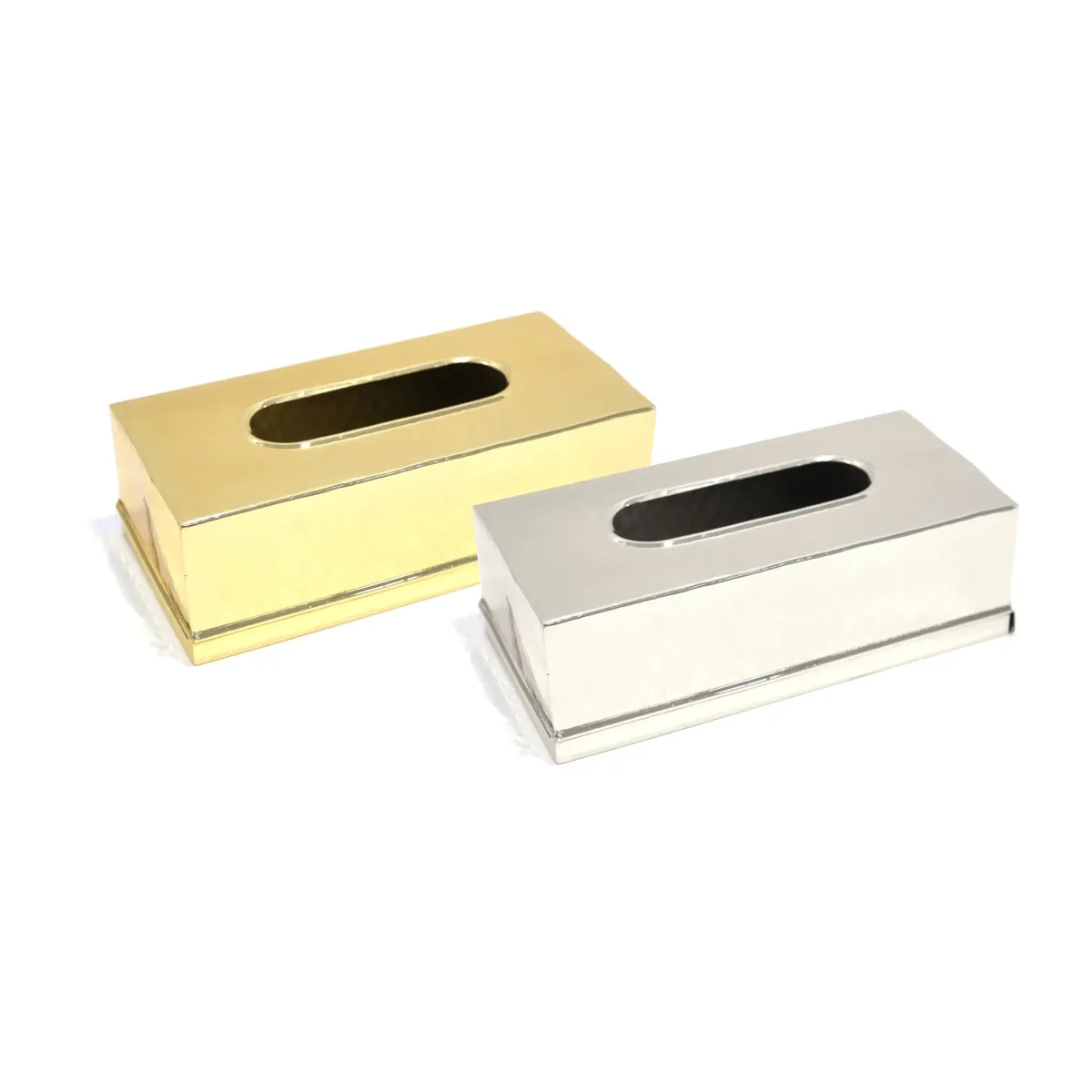 Aluminum Hammered Tissue Box Cover