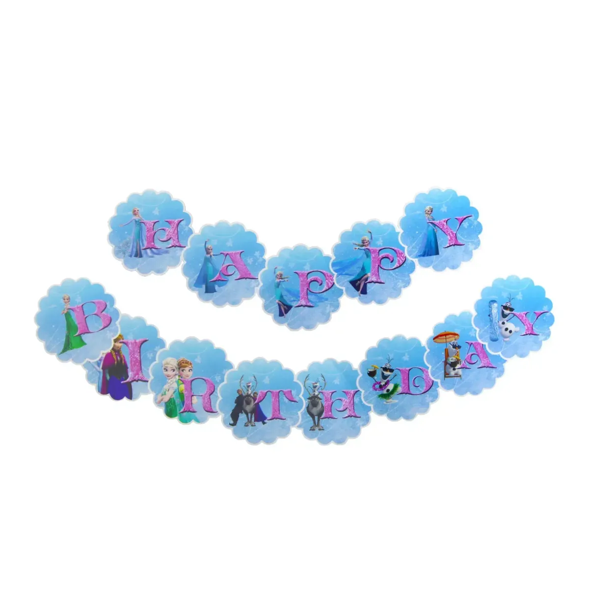 Frozen Happy Birthday Banner – Bring Arendelle Magic to Your Celebration!
