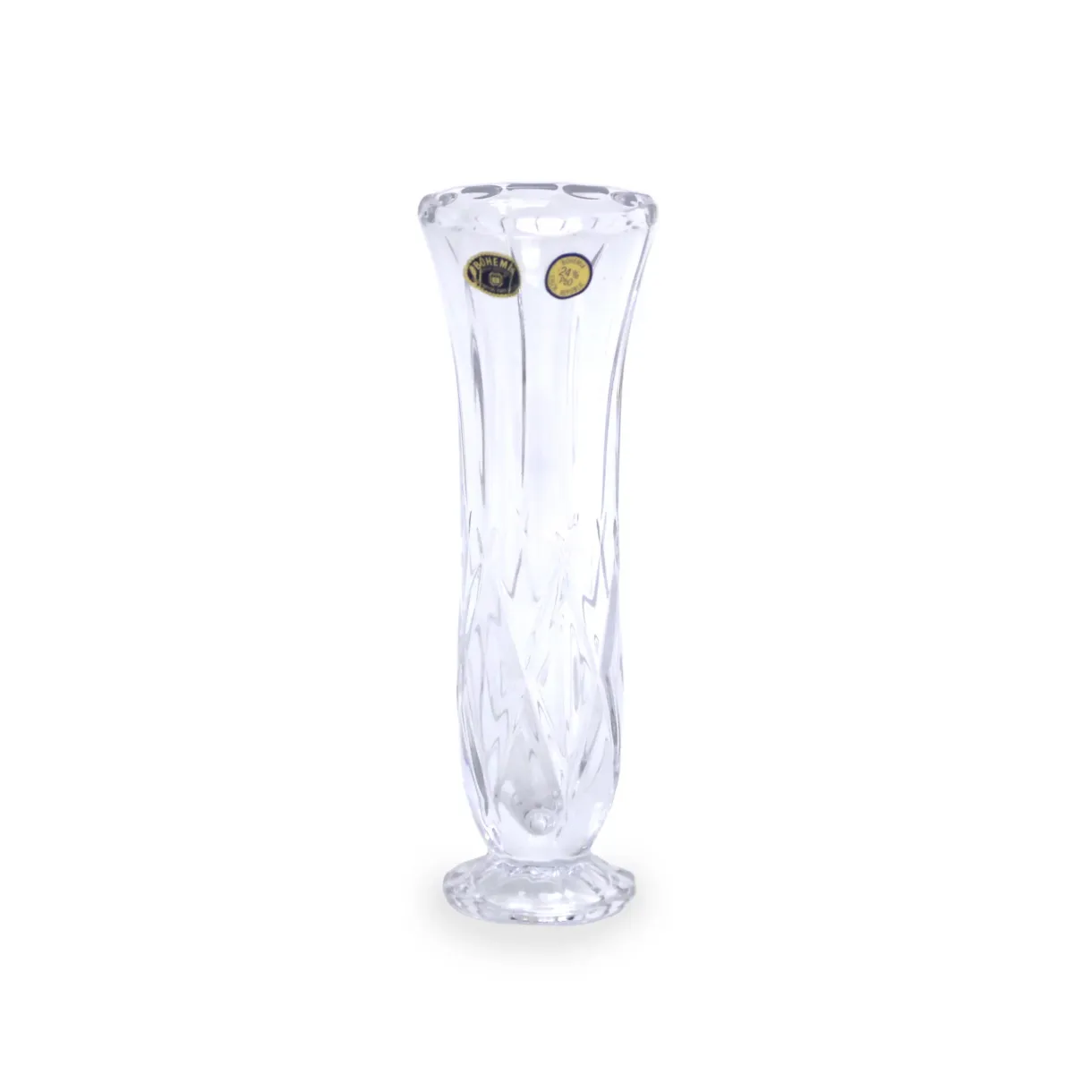 Transparent Bohemia Small Crystal Vase – Petite Elegance for Delicate Blooms!