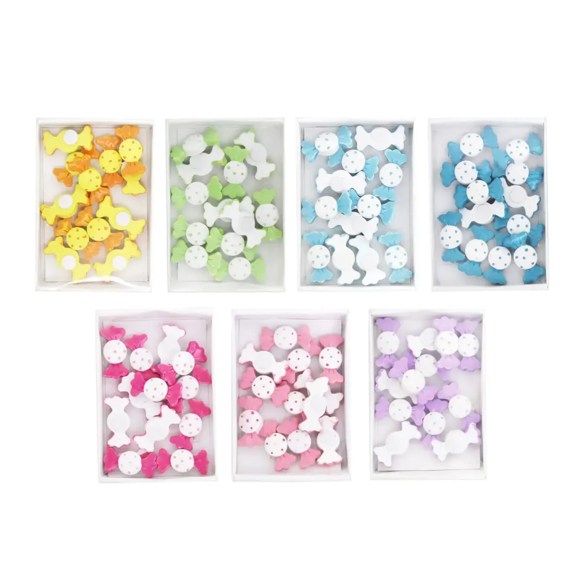 Dotted Candy Motif – 12‑Piece Pack (3 cm)