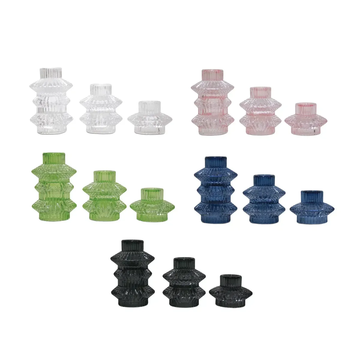 Glass Taper/Tealight Candle Holder