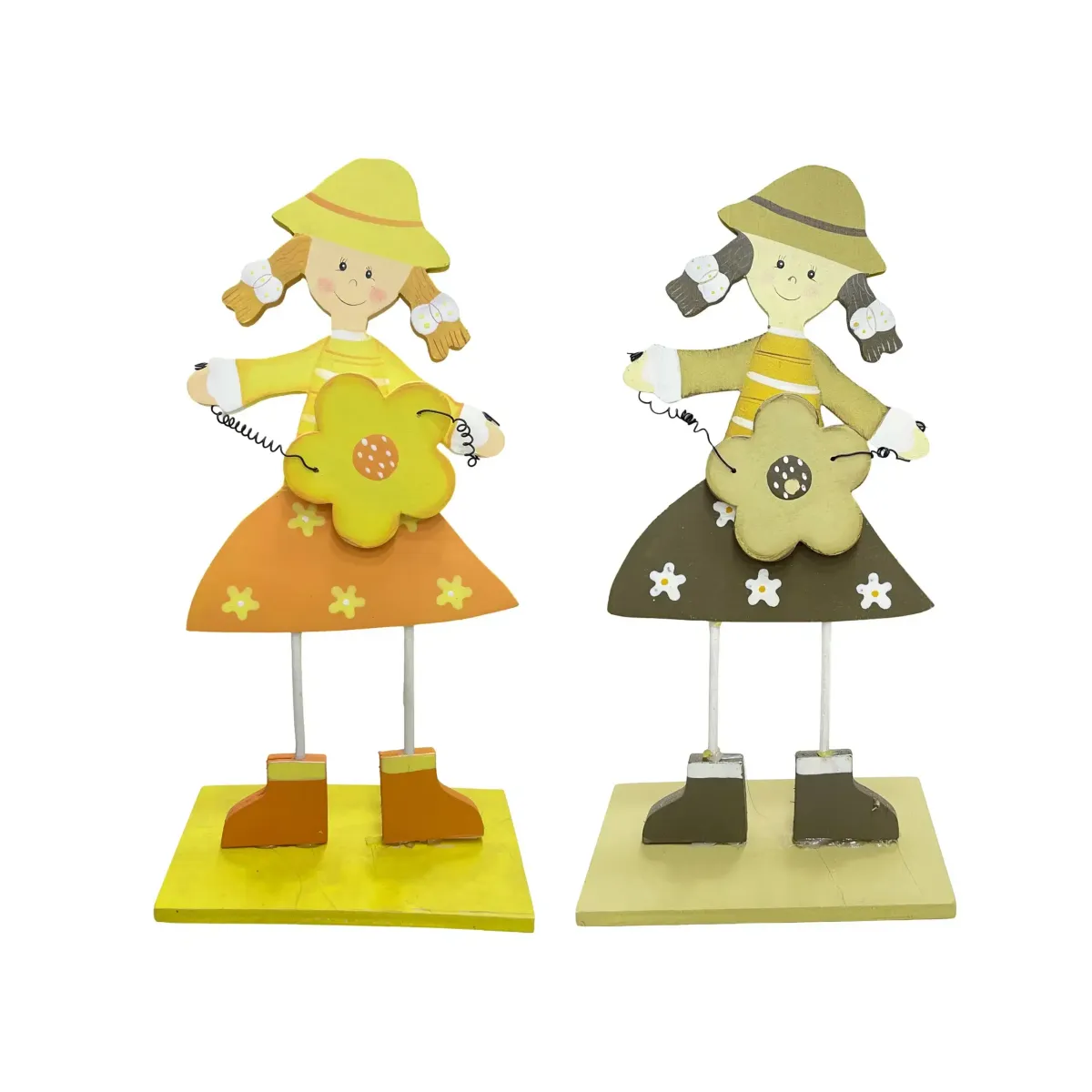 Standing Girl Holding Flower