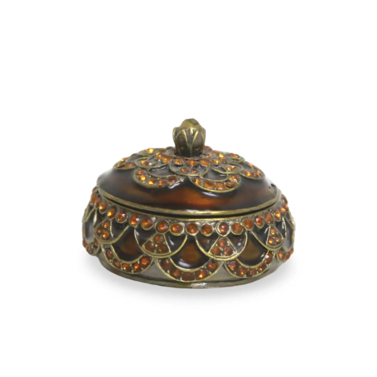 Topaz Pumpkin Jewelry Box