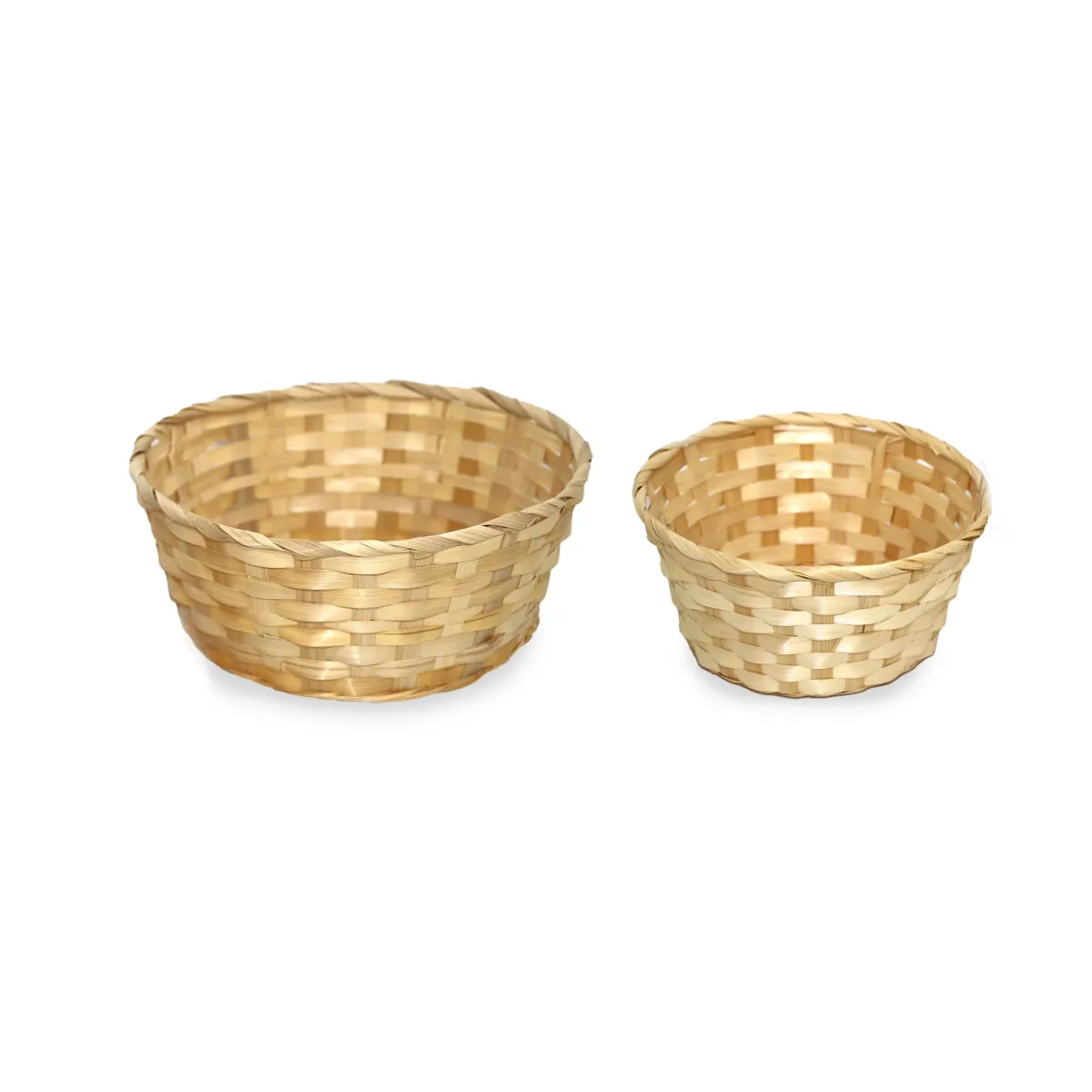 Round Natural Bamboo Basket