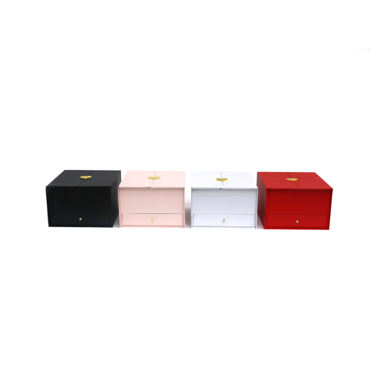 Drawer In A Heart Carton Box