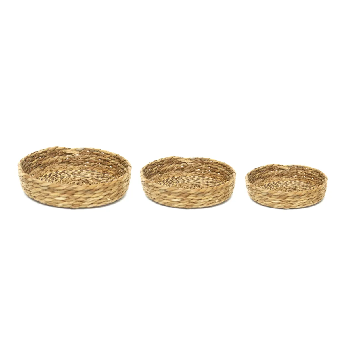 Round Handmade Sabai Tray Set