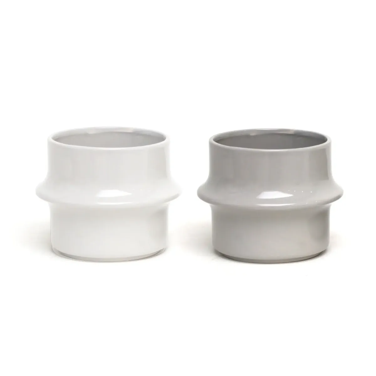 Glossy Cylinder Ceramic Pot