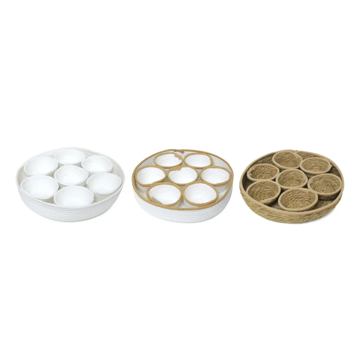Bamboo Basket Set 7 Mini 1 Big Storage Decor