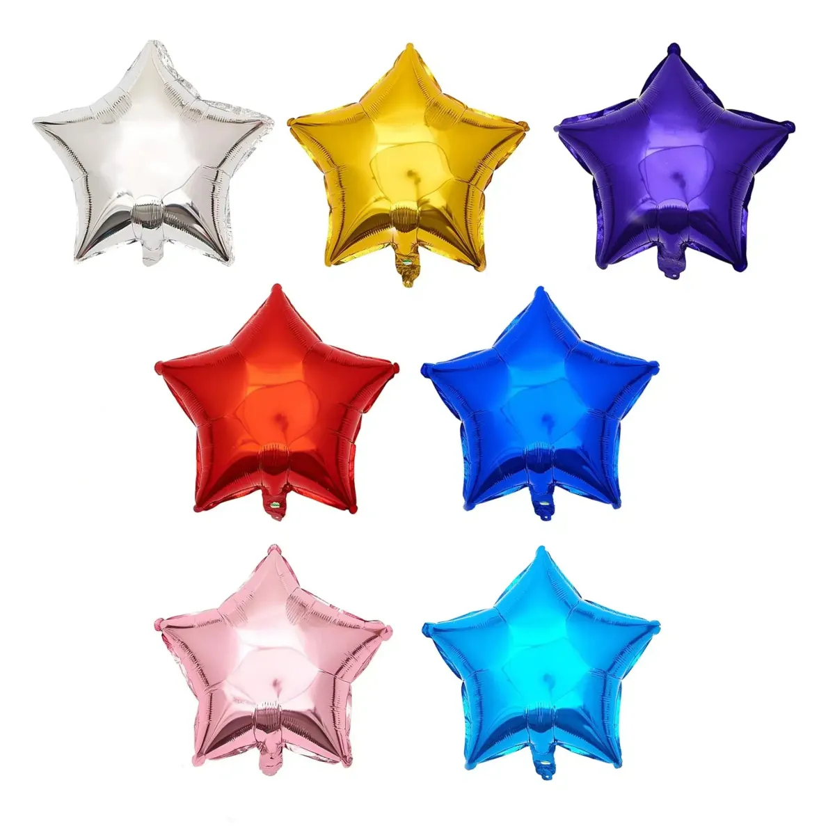 Colored Metallic Star Foil Balloon – Shimmering Party Decoration