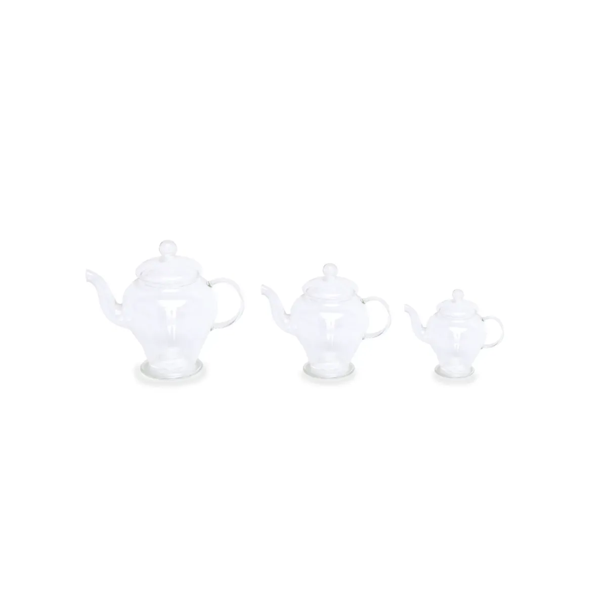 Transparent Long Glass Tea Pot