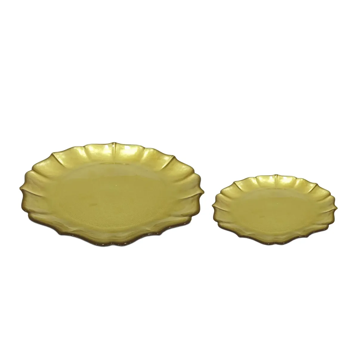 Metallic Gold Charlotte Plate