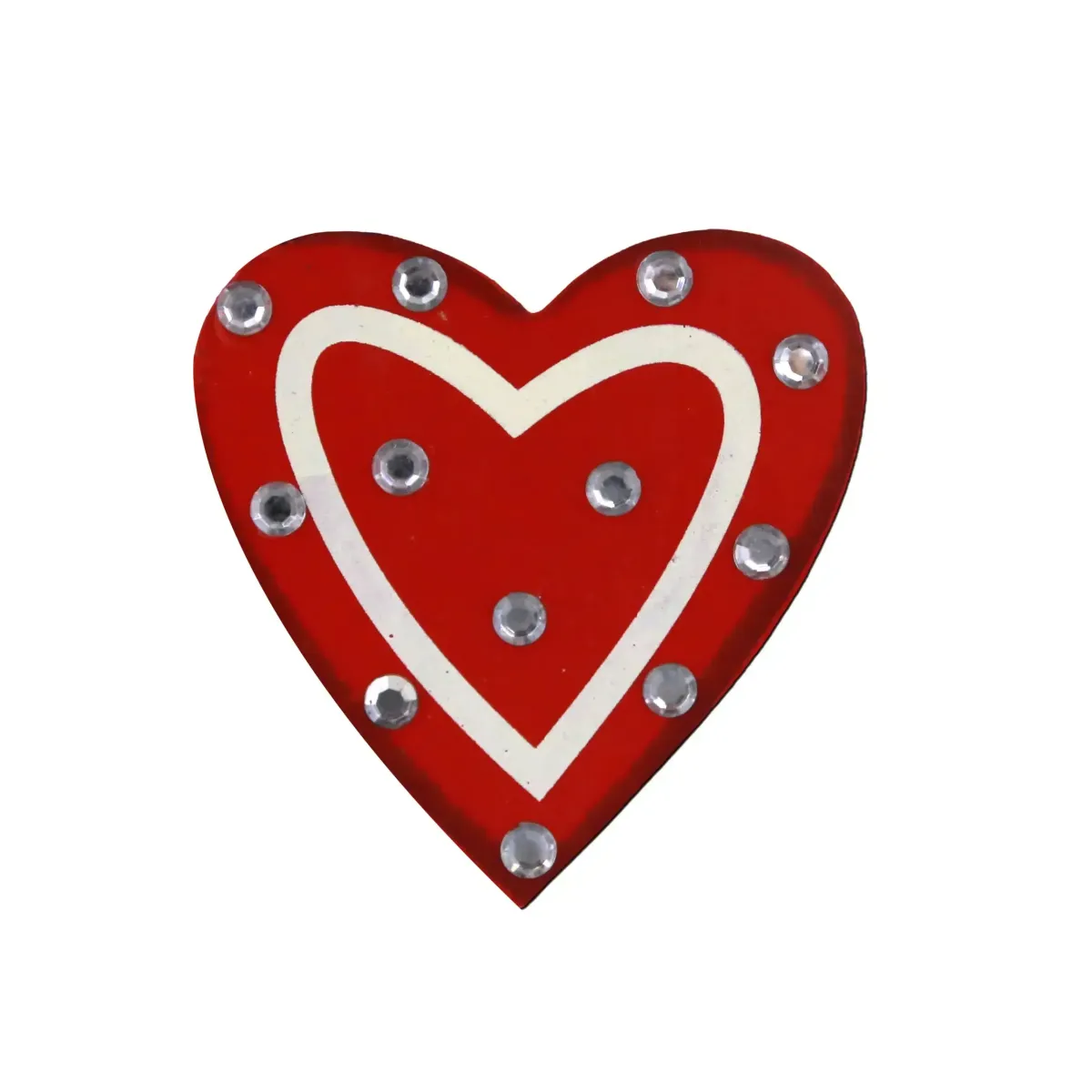 Strassed Red Heart Motif