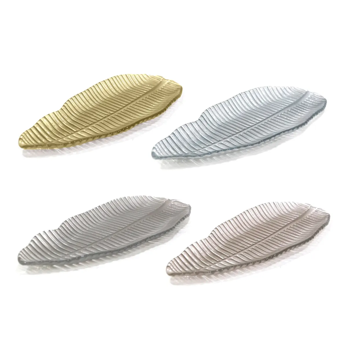 Clear Oval Leaf Plate