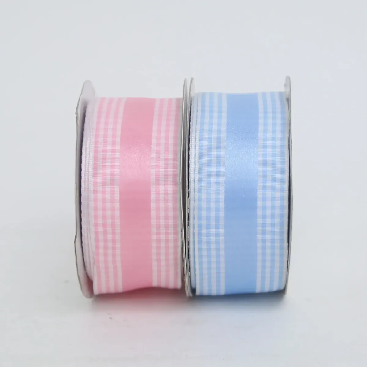 Gingham Sides Satin Ribbon