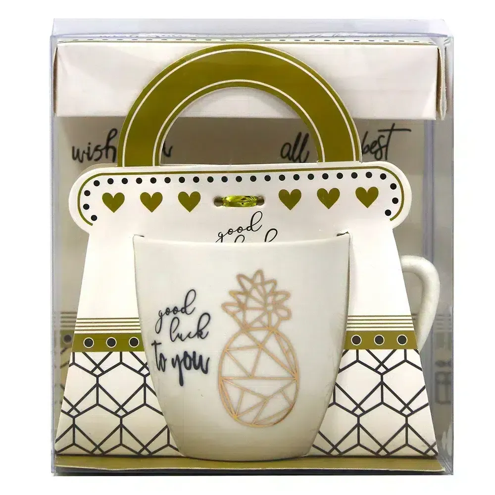 “Good Luck To You” Mug With Pineapple Design