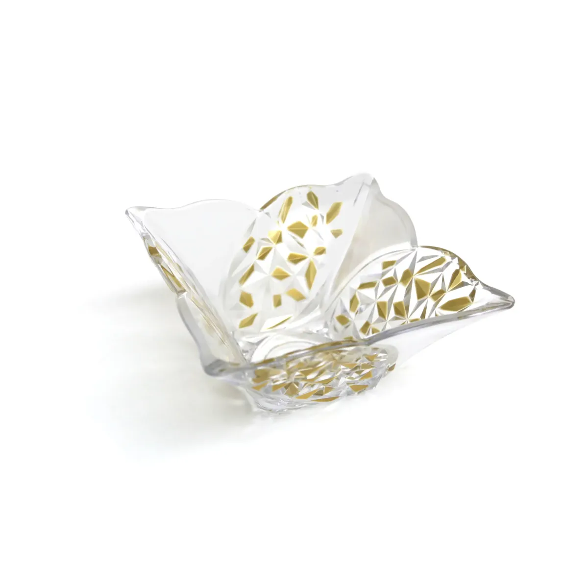 Pearl White, Brown, and Gold ALP Large Bowl – Serve with Elegant Style!