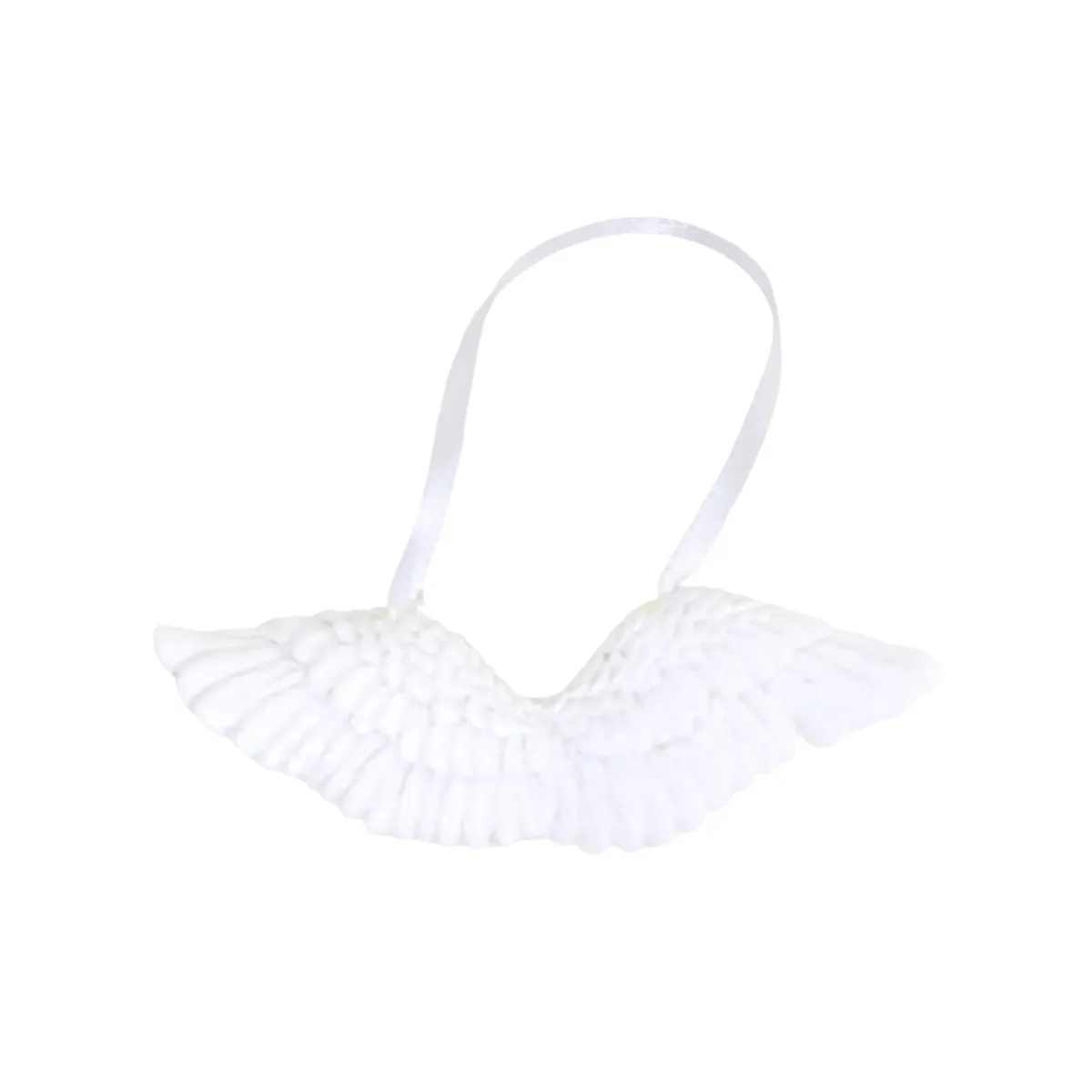 White Angel Wings Motif – Resin Decorative Applique