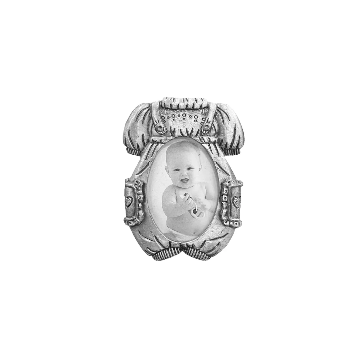Pewter Romper Photo Frame