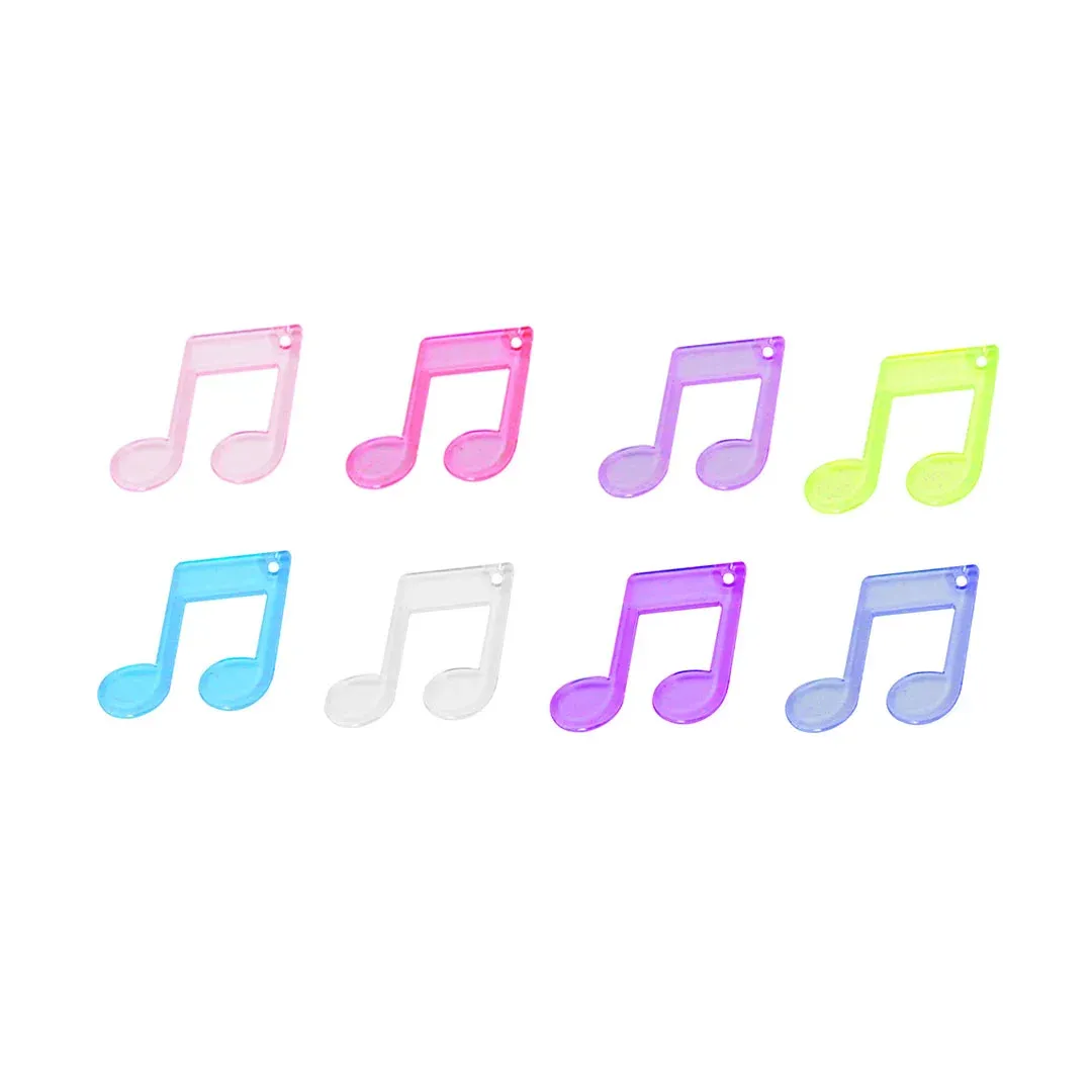 Musical Note Transparent Bead for Creative Decor
