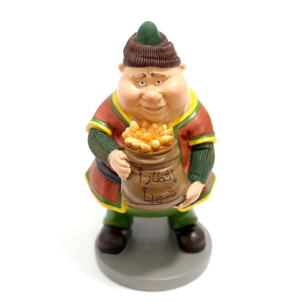 Freestanding Fat Man Holding Bread Bag – Ramadan Decorative Collection | Festive Home & Tabletop Figurine