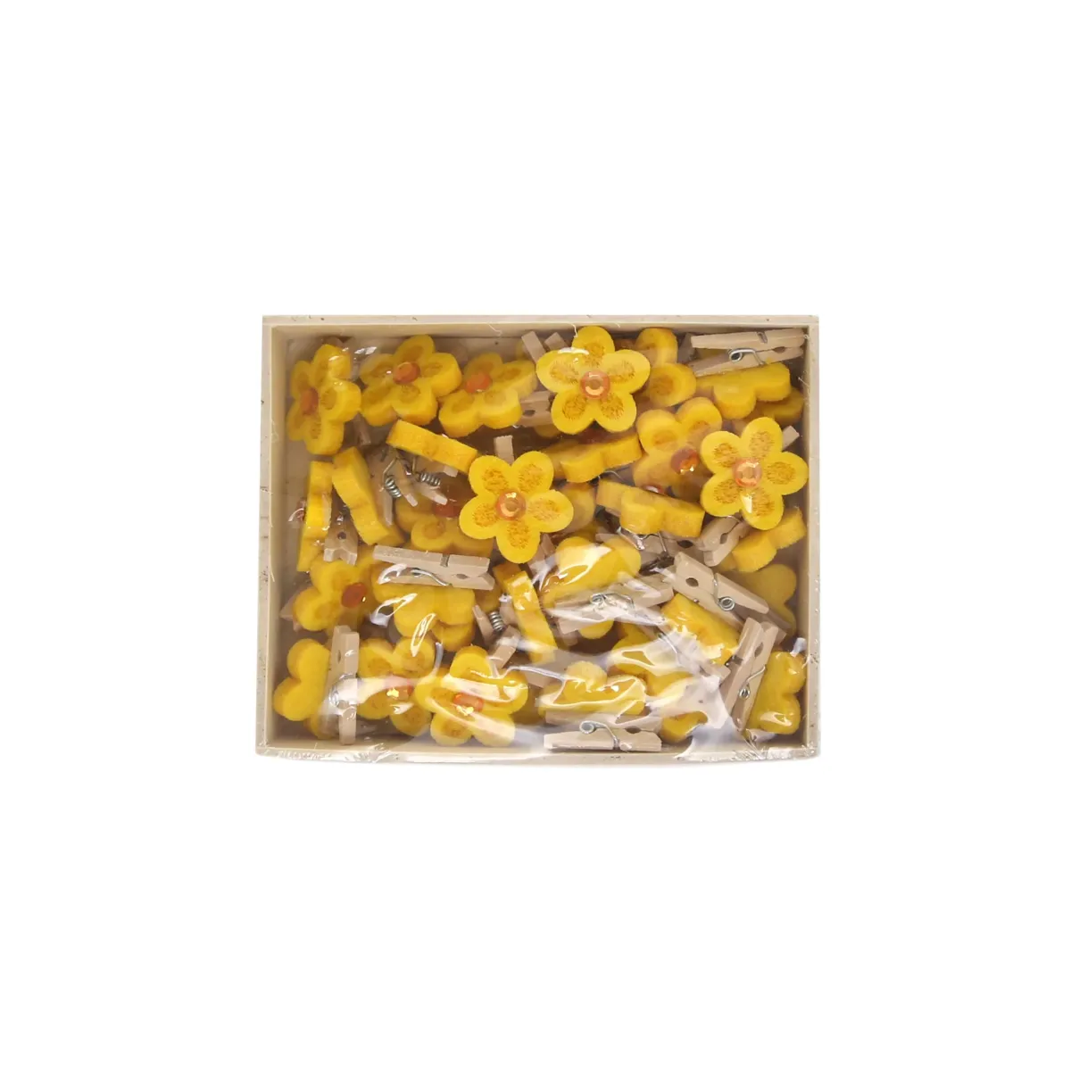 Spongy Flower Clip – Soft Charm for Hair & Crafts!