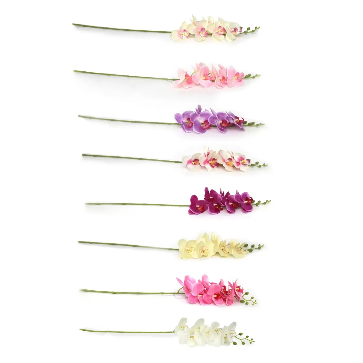 7 Heads Silk Orchid Stem