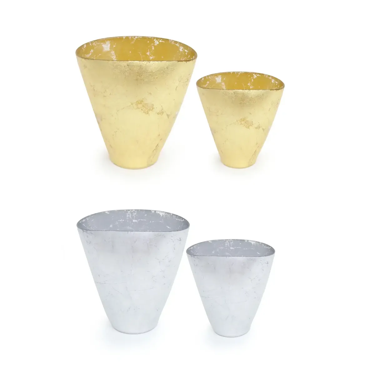 Oval Open Glass Vase